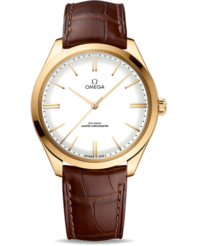 Omega Trésor Co‑Axial Master Chronometer 40 mm Yellow gold on leather strap (watches)